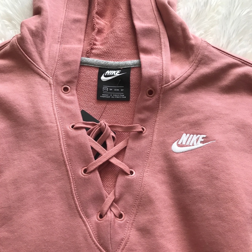 Nike Women’s Lace Up Sweatshirt - Picture 2 of 3